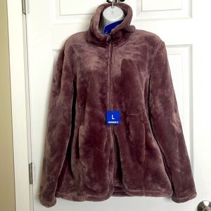 32 DEGREES heat soft & cozy plush velvet Full zip Jacket. Size LARGE